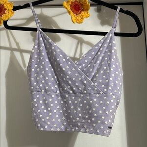 Hollister Floral Lavender Top